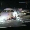US Airways Turboprop Plane Makes Belly Landing At Newark